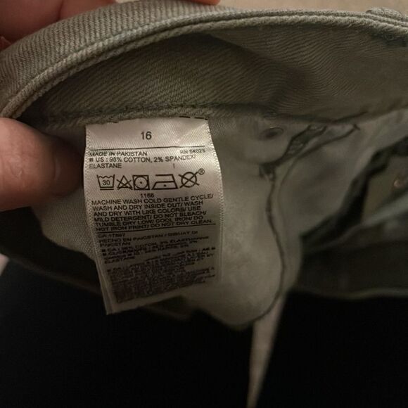 Old Navy High Waisted Button Fly Cut off Mini Jean Skirt - Picture 8 of 9